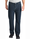 Dickies Mens FLEX Relaxed Fit Straight Leg 5-Pocket Tough Max Denim Jeans