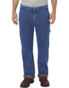 Dickies Mens Relaxed Fit Straight Leg Flannel-Lined Carpenter Denim Jeans