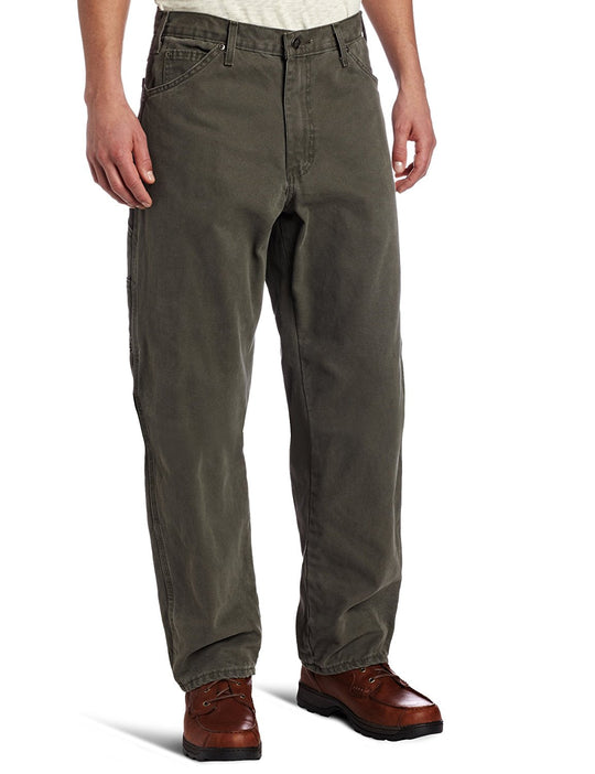 Dickies Men’s Relaxed Fit Sanded Duck Carpenter Jean