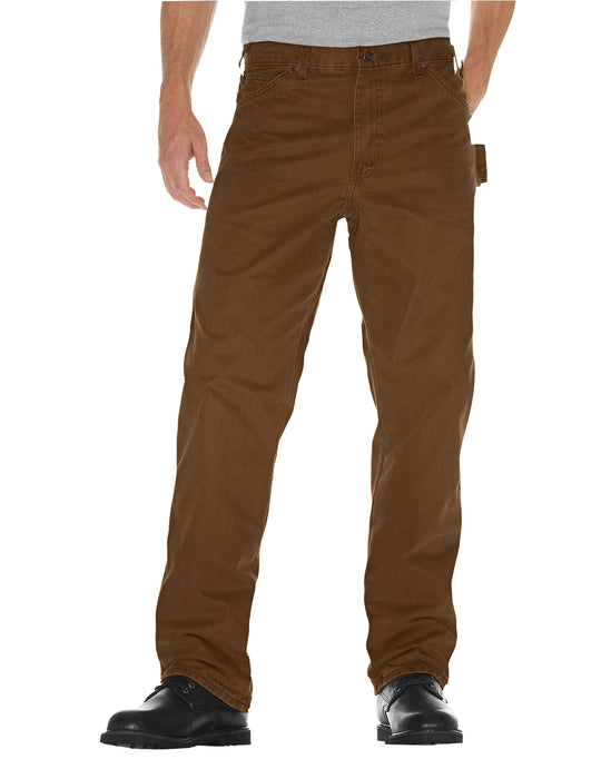 Dickies Men’s Relaxed Fit Sanded Duck Carpenter Jean