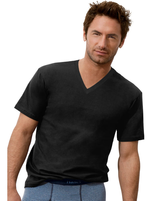 Hanes Classics Men's Comfort Cool TAGLESS® V-Neck T-Shirt