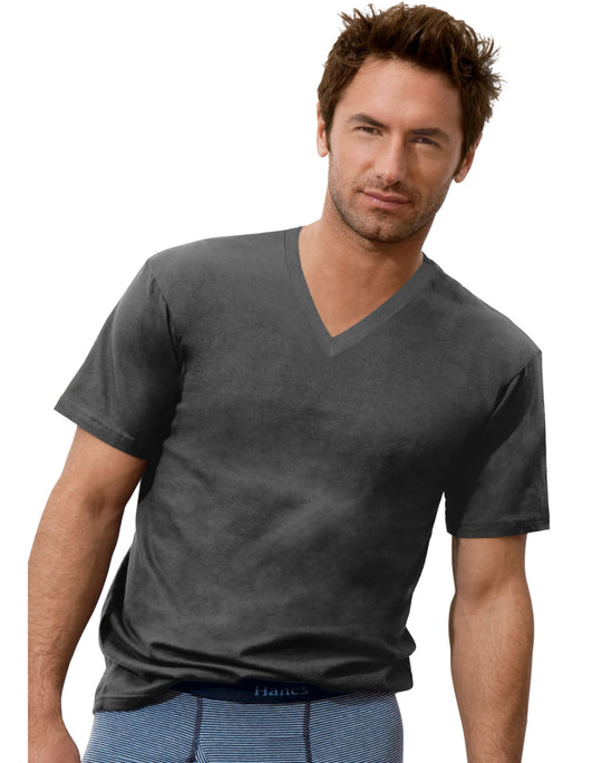 Hanes Classics Men's Comfort Cool TAGLESS® V-Neck T-Shirt
