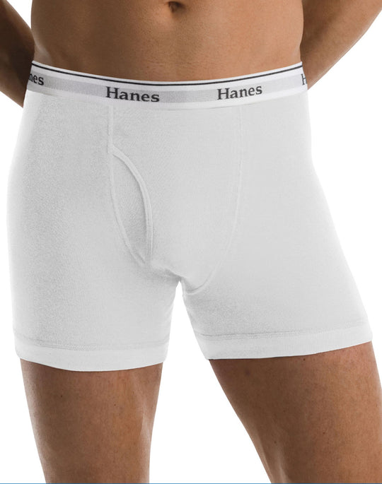 Hanes Classics Men's Boxer Briefs No Ride Up 2X-4X 2-Pack