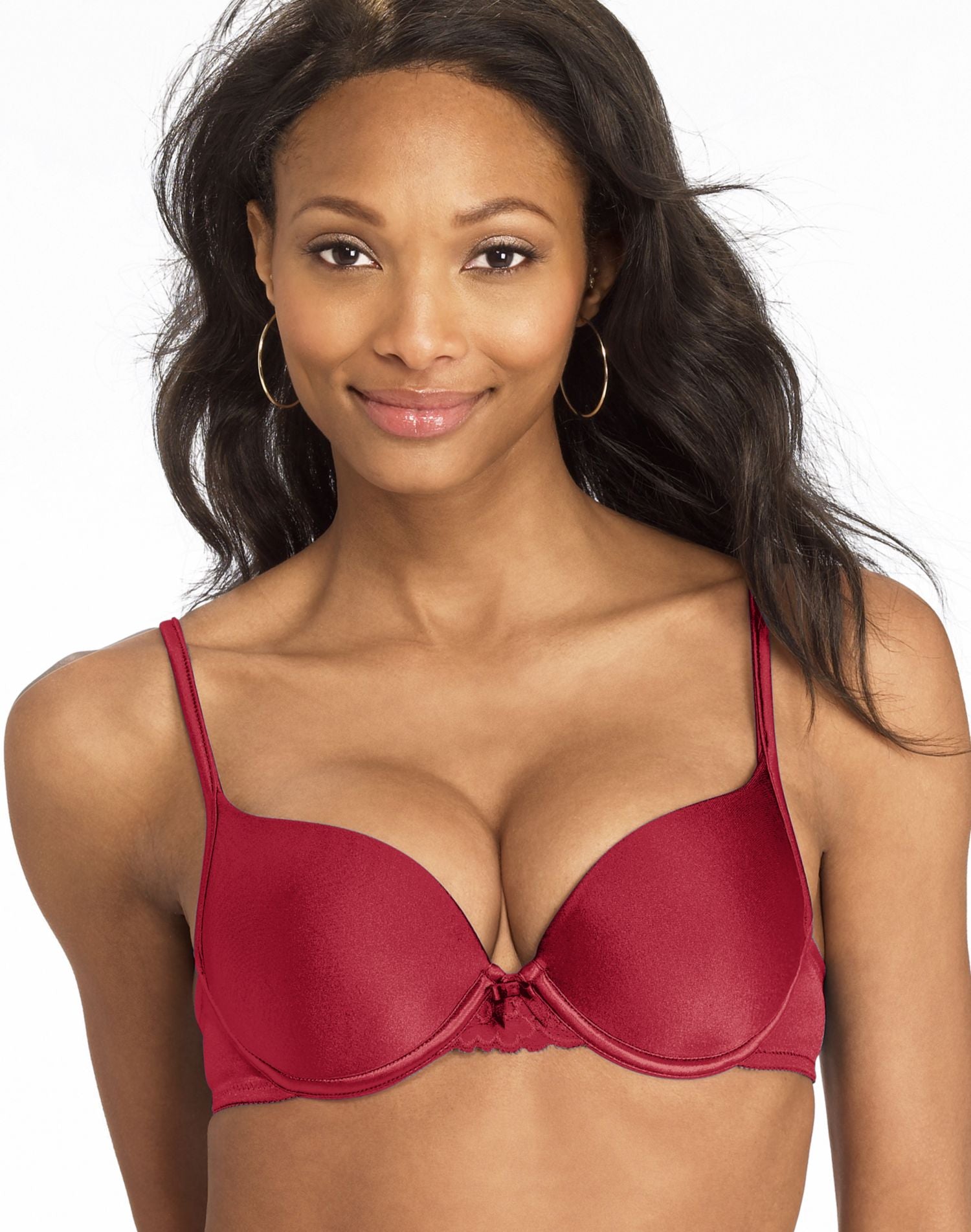 Wonderbra Women's The Wonder of Gel Seamless Satin Push Up Bra