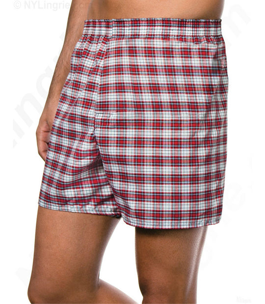 Hanes Mens Tartan Boxers 4 Pack