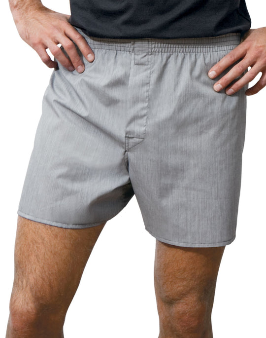 Hanes Classics Men's End on End Woven Boxers 4 Pack