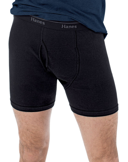 Hanes Classics Men's ComfortFlex Waistband Boxer Briefs 4-Pack