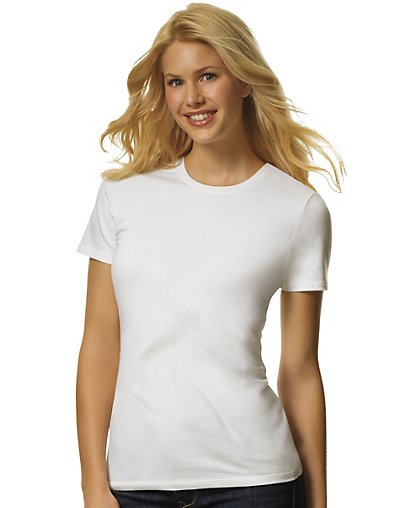 Hanes Women's Jersey Crew Tee - P3