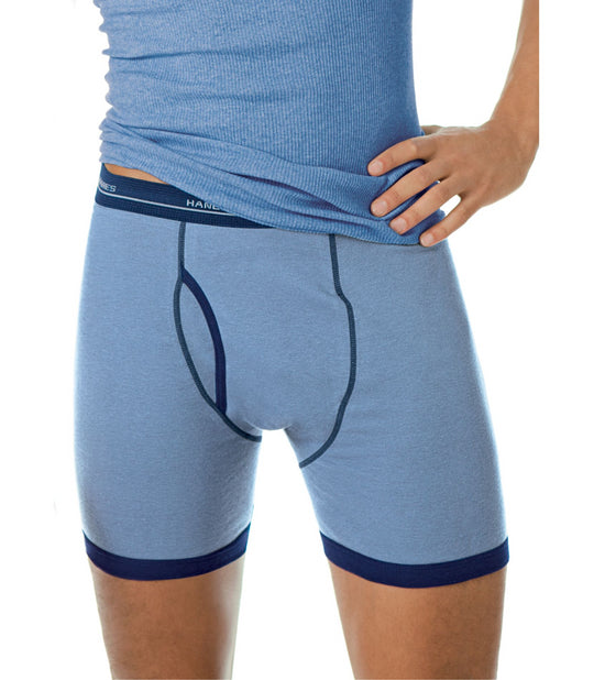 Hanes Men's Ringer Boxer Briefs 4 Pack
