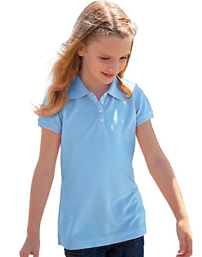 Outer Banks Girls' Essential Blended Pique Polo
