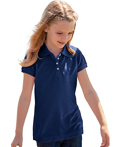Outer Banks Girls' Essential Blended Pique Polo