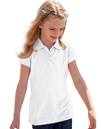 Outer Banks Girls' Essential Blended Pique Polo