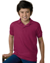 Hanes 5.2 oz Youth Blended Jersey Polo