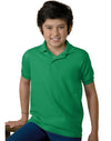 Hanes 5.2 oz Youth Blended Jersey Polo