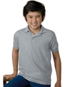 Hanes 5.2 oz Youth Blended Jersey Polo