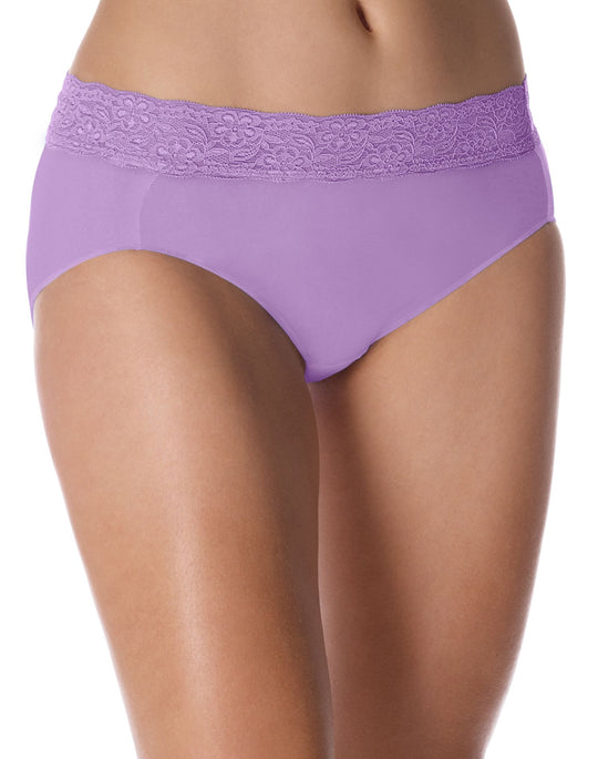 Bali No Lines, No Slip Hipster with Lace Waistband