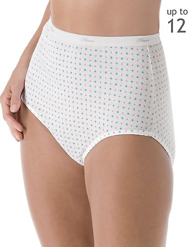 Hanes Plus Size Women's Cotton Briefs 5-Pack