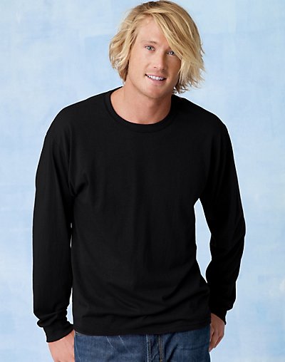 Hanes TAGLESS EcoSmart Men's Long-Sleeve T-Shirt