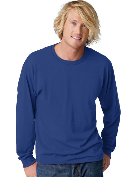 Hanes TAGLESS EcoSmart Men's Long-Sleeve T-Shirt