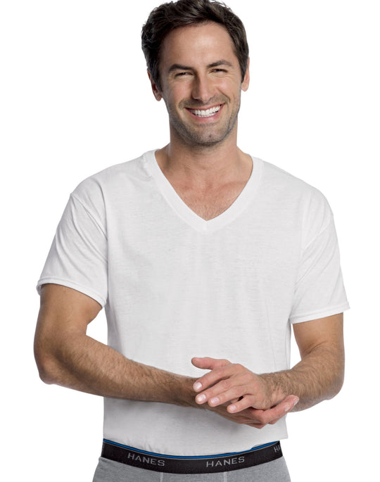 Hanes Men's ComfortBlend V-Neck Undershirt 3-Pack