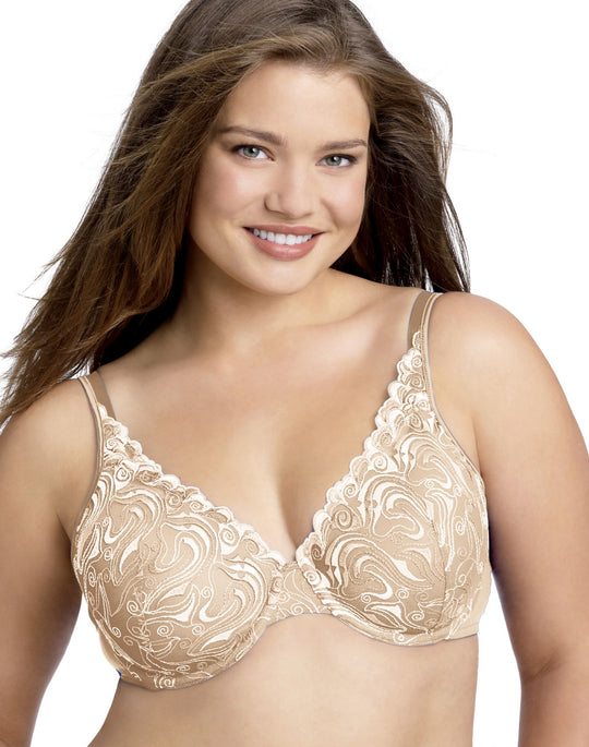Playtex Secrets Side Smoothing Embroidered Undewire Bra
