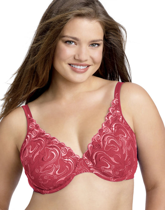 Playtex Secrets Side Smoothing Embroidered Undewire Bra
