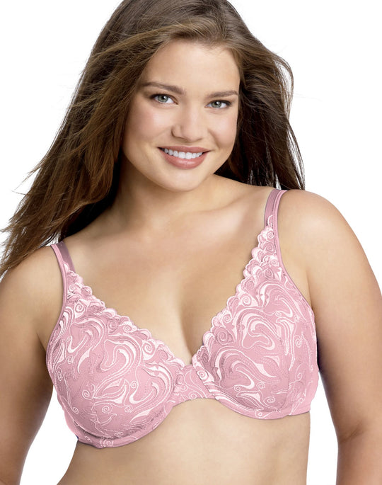 Playtex Secrets Side Smoothing Embroidered Undewire Bra