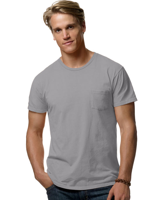 Hanes Men`s Nano-T Pocket T-Shirt