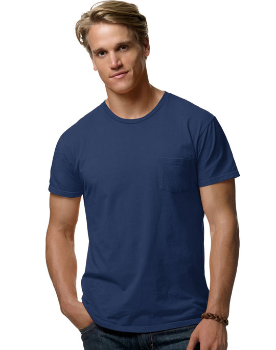 Hanes Men`s Nano-T Pocket T-Shirt