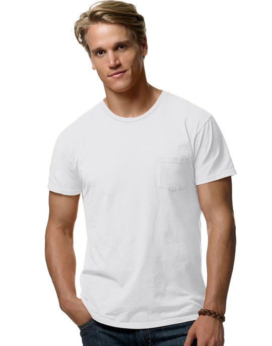 Hanes Men`s Nano-T Pocket T-Shirt