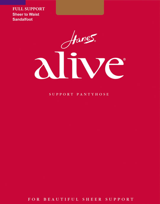 Hanes Alive Full Support Sheer to Waist Pantyhose
