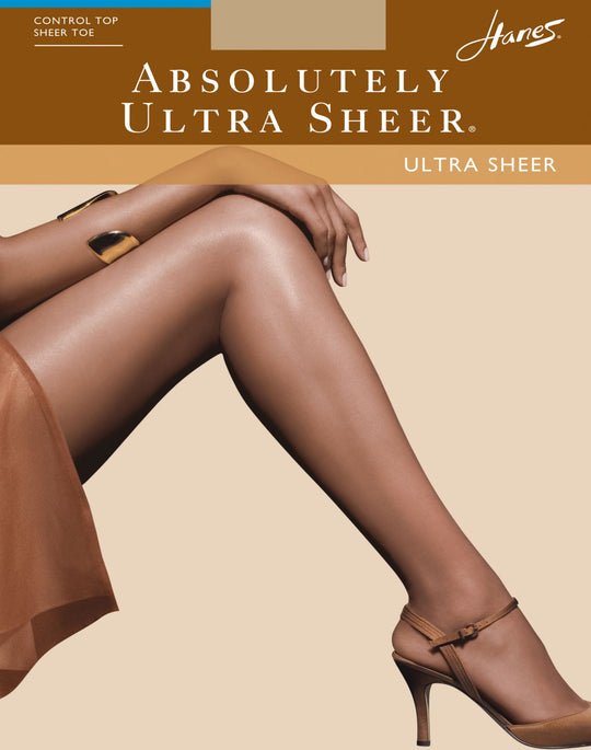 Hanes Absolutely Ultra Sheer Control Top Sandalfoot Pantyhose 1 Pair