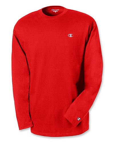 Champion Cotton Jersey Long-Sleeve Men's T Shirt