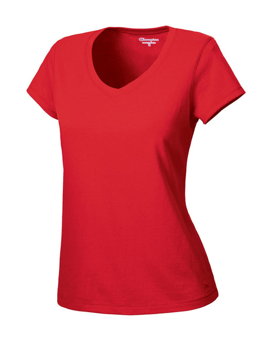 Champion Women's Favorite Cotton V-Neck T-Shirt