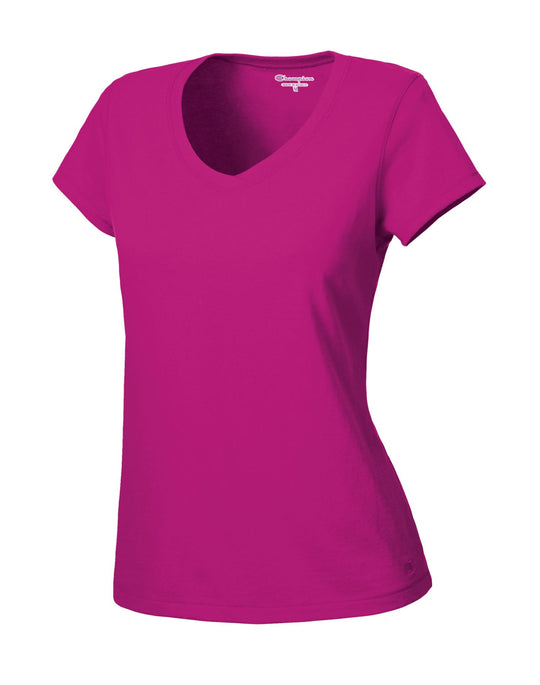 Champion Women's Favorite Cotton V-Neck T-Shirt