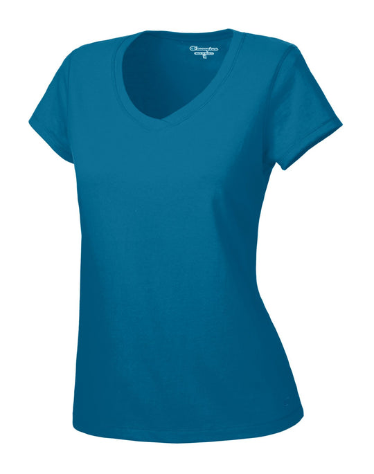 Champion Women's Favorite Cotton V-Neck T-Shirt