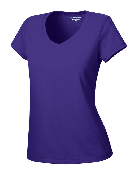 Champion Women's Favorite Cotton V-Neck T-Shirt