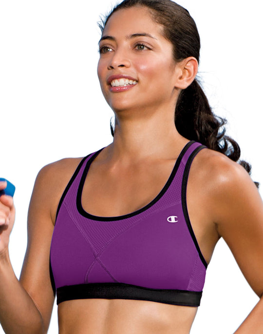 Champion Double Dry+ Spot Comfort High-Support Sports Bra