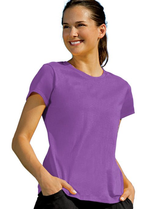 Champion 100% Cotton Crew-Neck Women's T Shirt