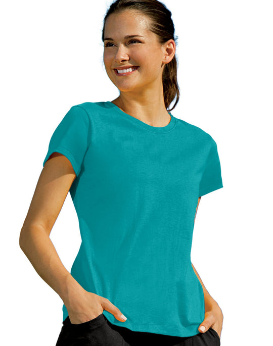 Champion 100% Cotton Crew-Neck Women's T Shirt