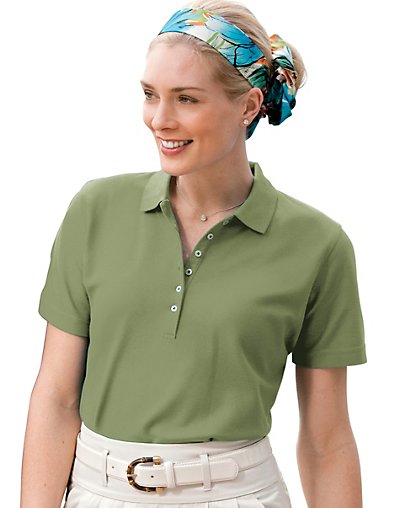 Outer Banks Womens Egyptian Diamond Knit Polo