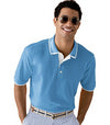 Outer Banks Mens Egyptian Diamond Knit Intarsia Polo