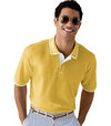 Outer Banks Mens Egyptian Diamond Knit Intarsia Polo