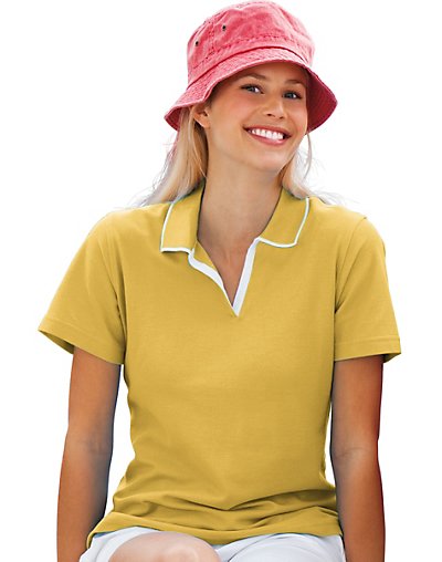 Outer Banks Womens Egyptian Diamond Knit Intarsia Polo