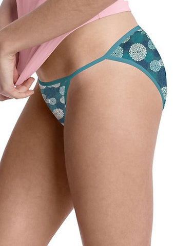 Hanes Women’s String Bikini with ComfortSoft® Waistband and No Panty Lines 3-Pack