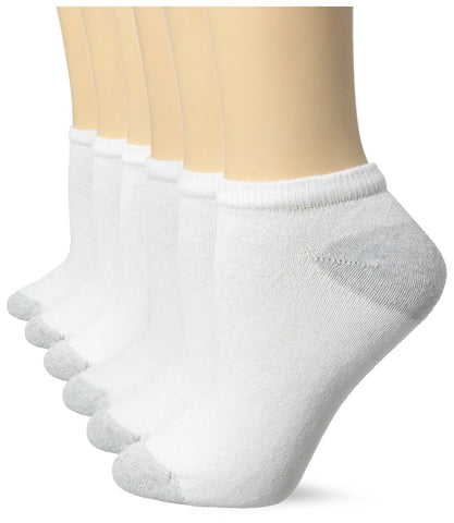 Fruit of the Loom Womens Core 6-pack Cushioned No Show Socks