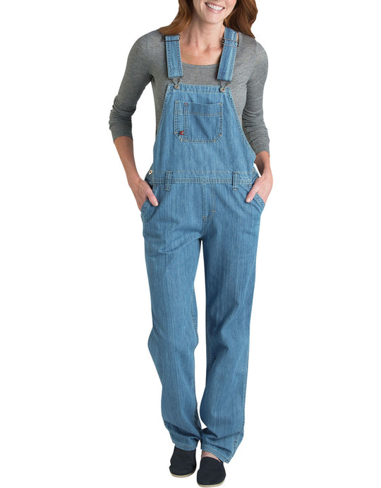Dickies Womens Relaxed Fit Straight Leg Bib Overalls