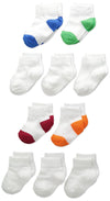 Fruit of the Loom Boy`s Infant/Toddler Flat Knit 10 Pack Ankle Socks