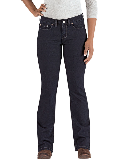 Dickies Womens Curvy Fit Bootcut Leg Denim Jeans