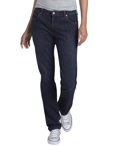 Dickies Womens Perfect Shape Straight Stretch Denim Jean